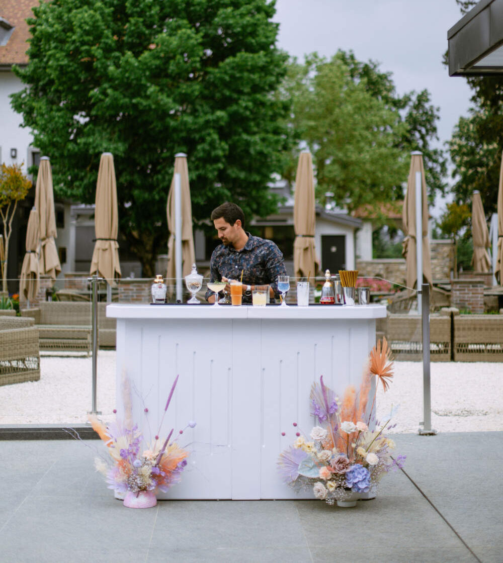 Un Bar à cocktails mobile lors de votre mariage à Genève, Lausanne et Montreux