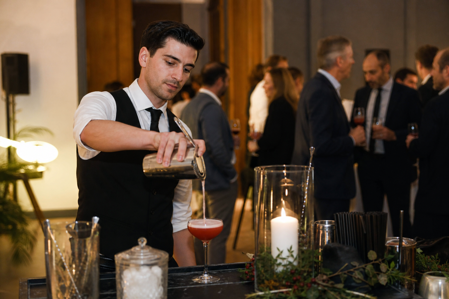 Bar à cocktails événementiel pour une réception à Genève ou Lausanne